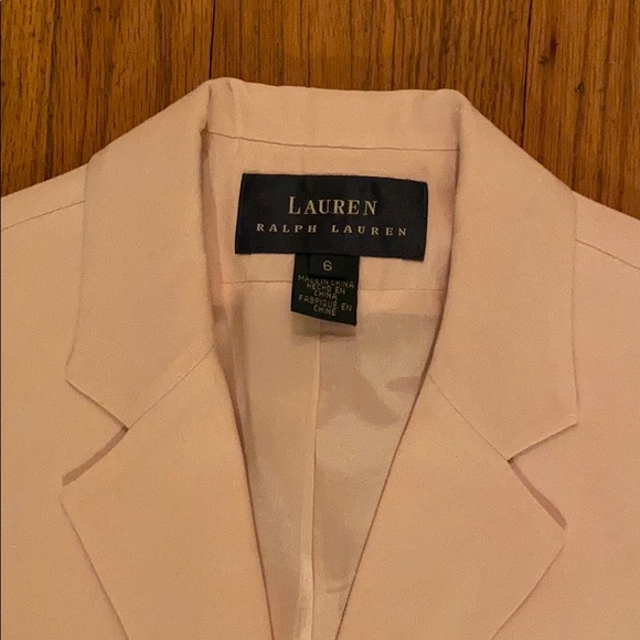 Lauren Blush Pink Blazer Sz 6 - Picture 2 of 7
